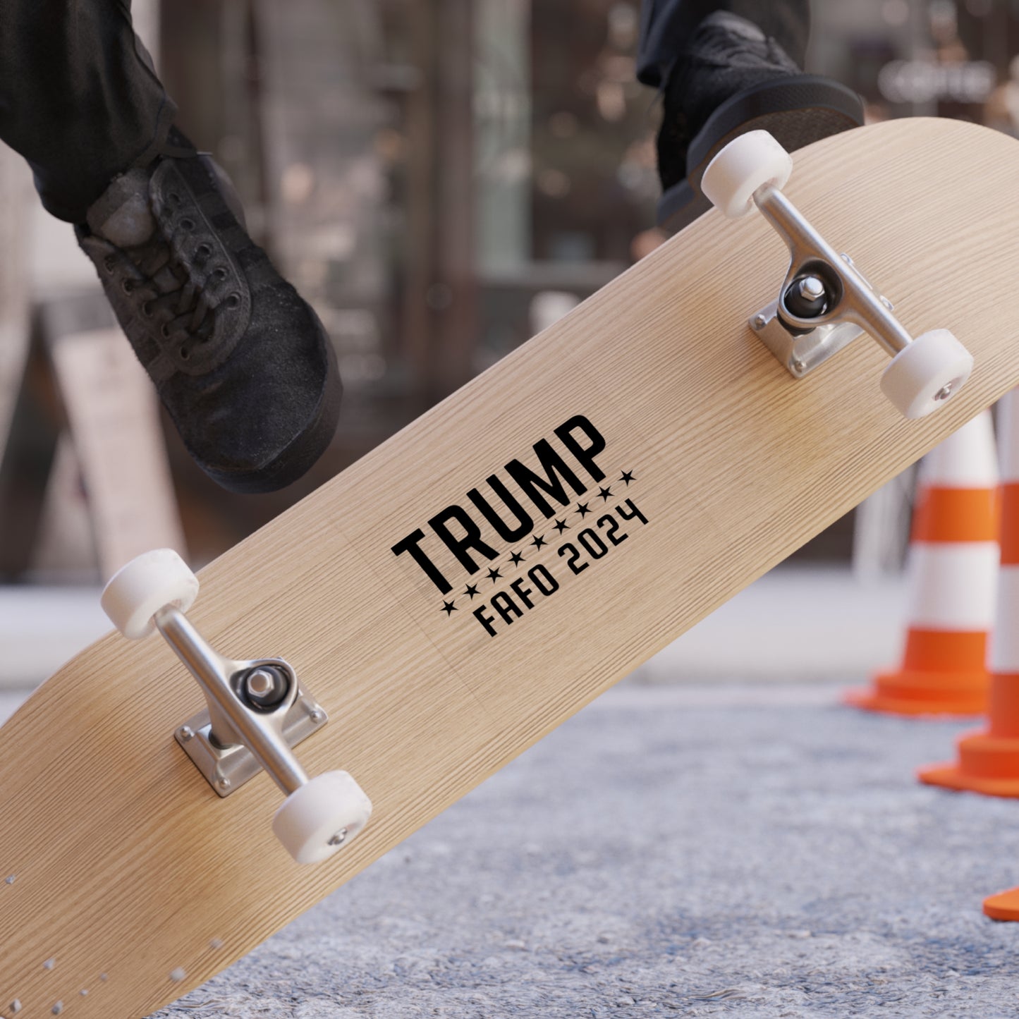 TRUMP 2024 Transparent Outdoor Stickers, Square, 1pc