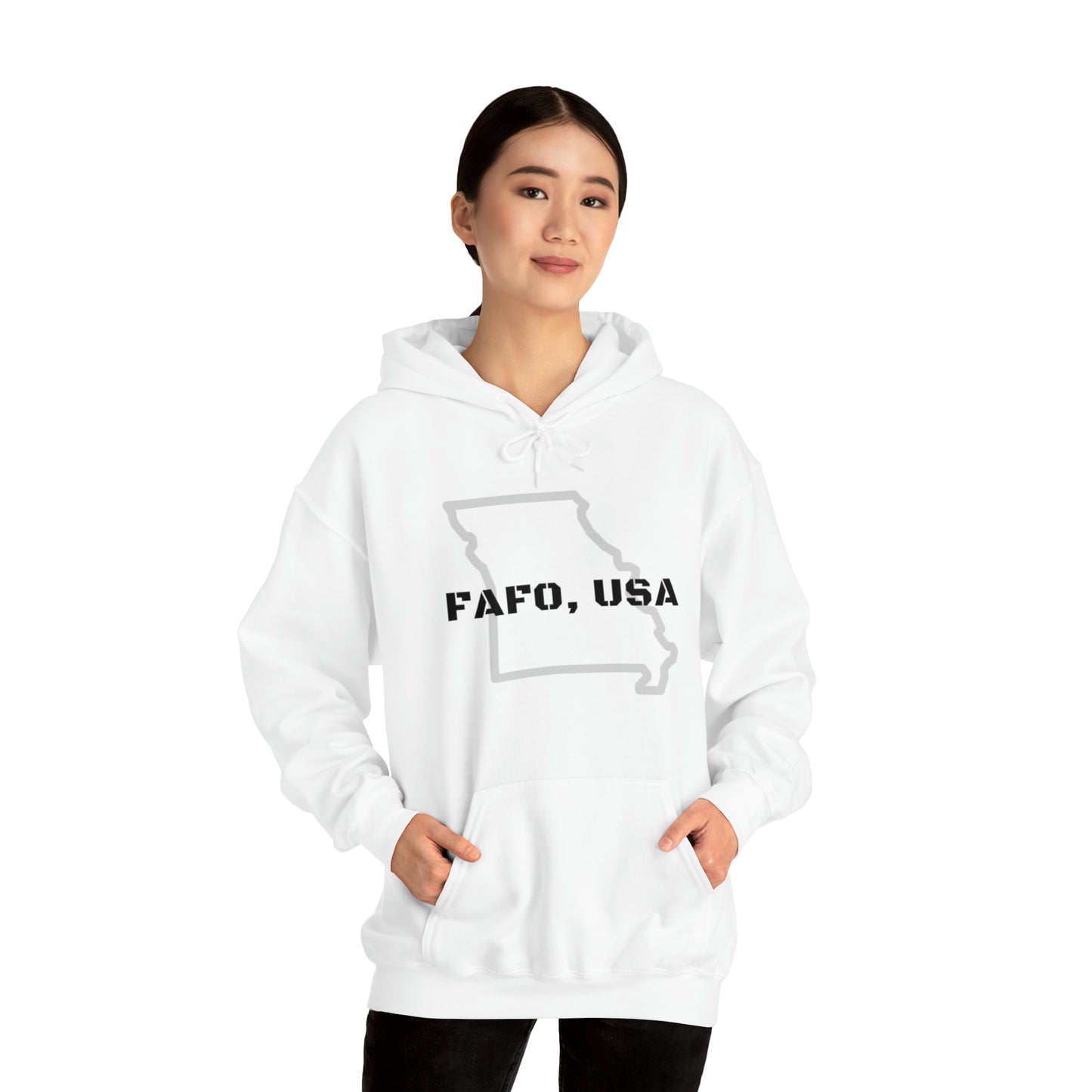 FAFO, USA (MO) Unisex Heavy Blend™ Hooded Sweatshirt