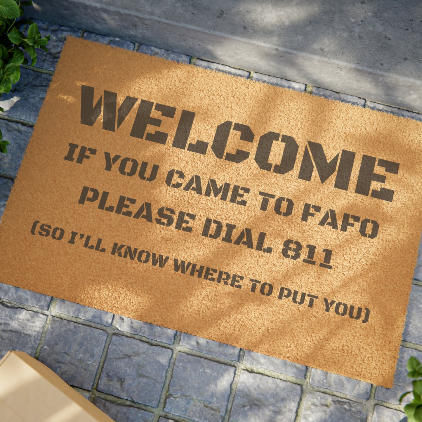 FAFO Dial 811 Doormat