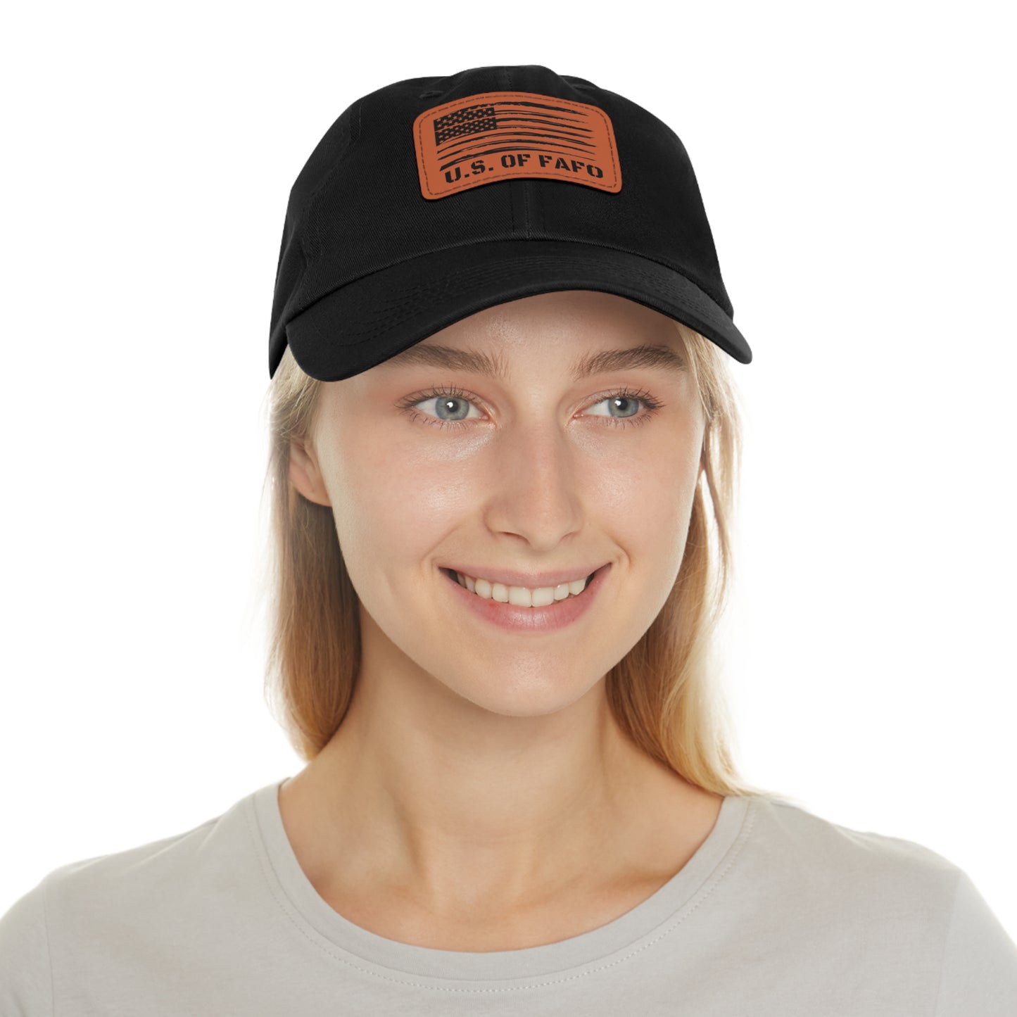 “THE UNITED STATES OF FAFO” Leather Patch Hat