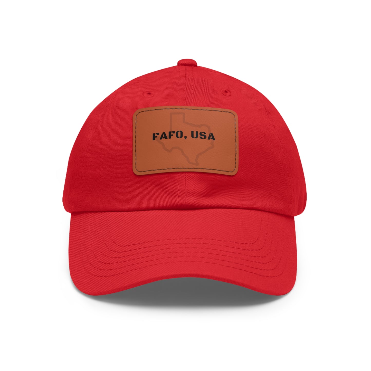 FAFO, USA (TX) Leather Patch Hat
