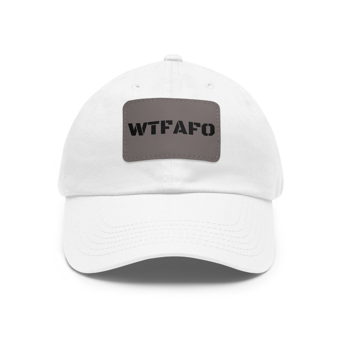 WTFAFO Leather Patch Hat