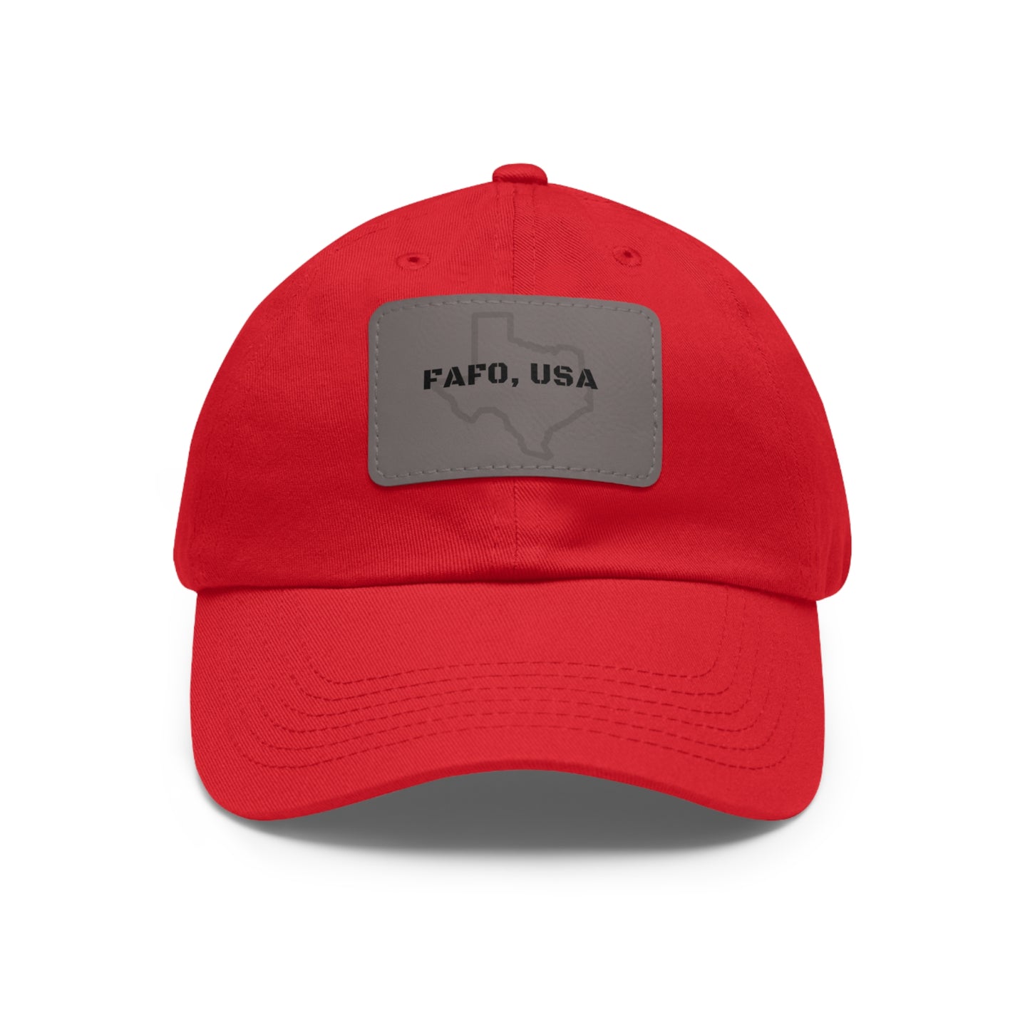 FAFO, USA (TX) Leather Patch Hat