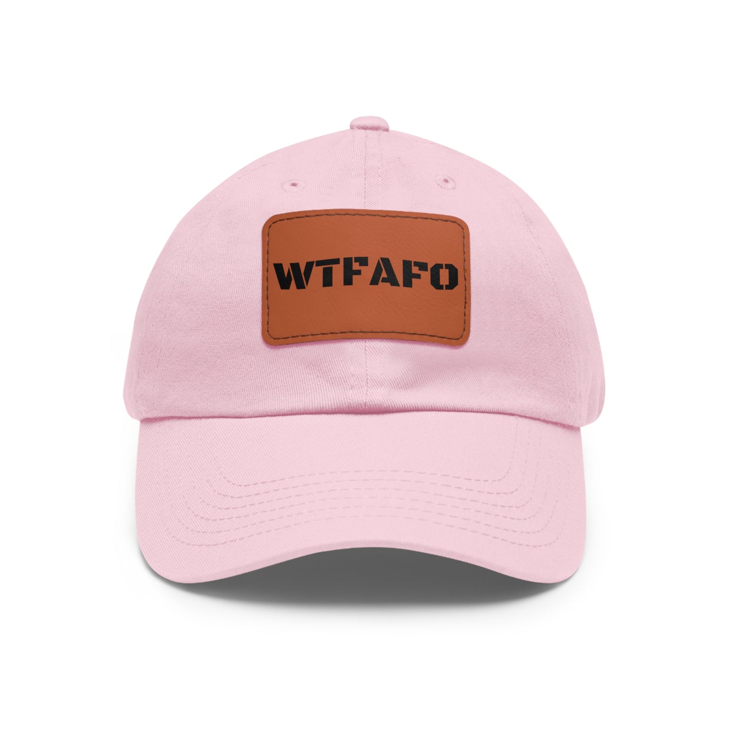 WTFAFO Leather Patch Hat