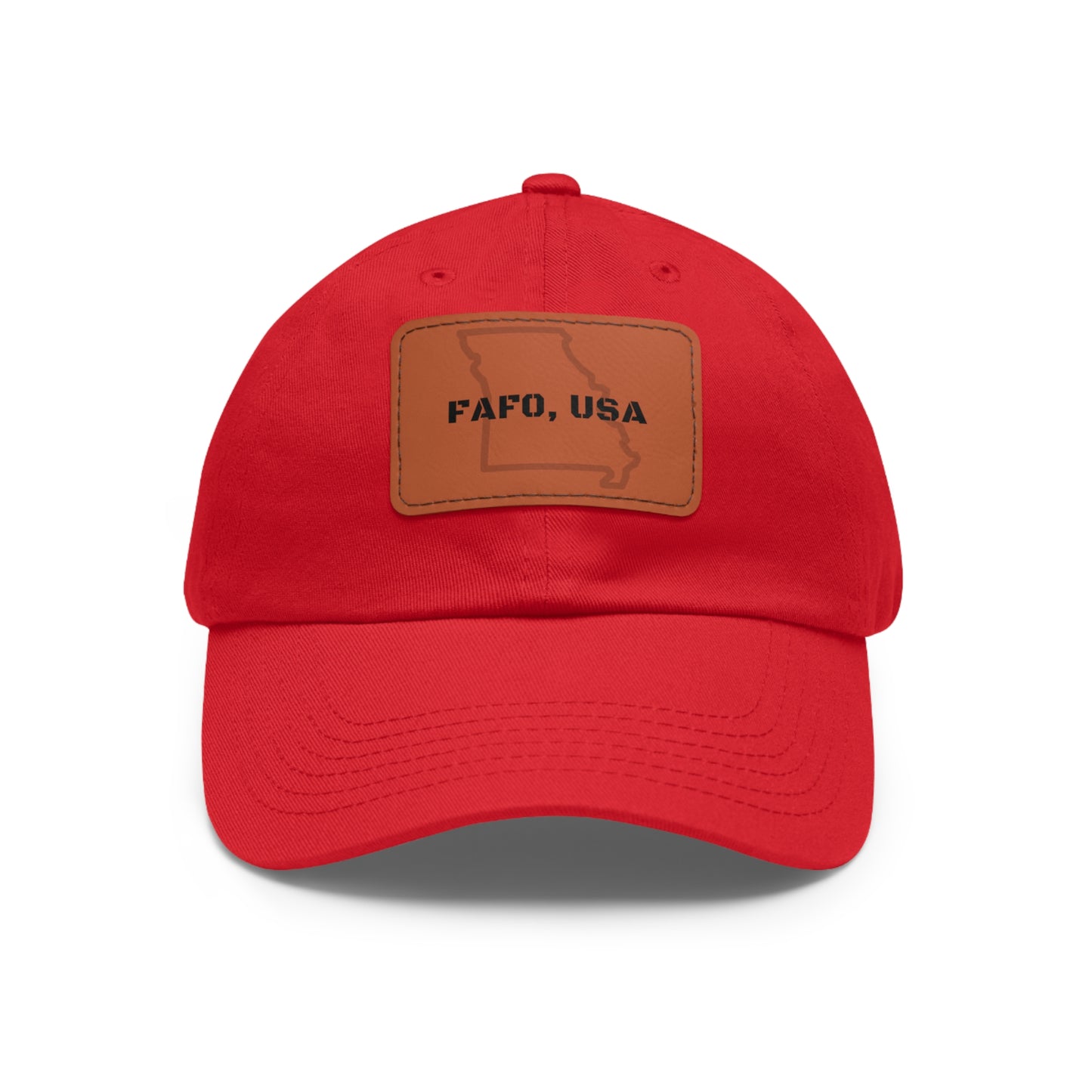 FAFO, USA (MO) Leather Patch Hat
