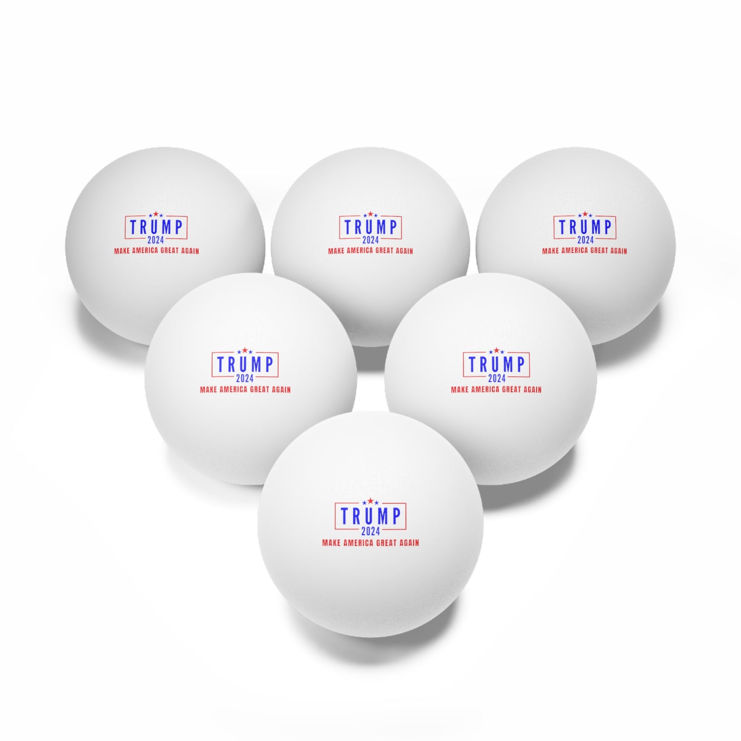 Trump 2024 Ping Pong Balls, 6 pcs