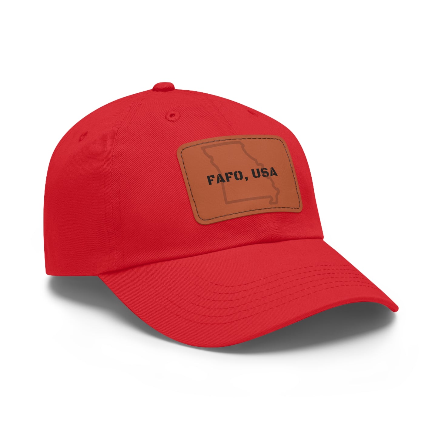 FAFO, USA (MO) Leather Patch Hat