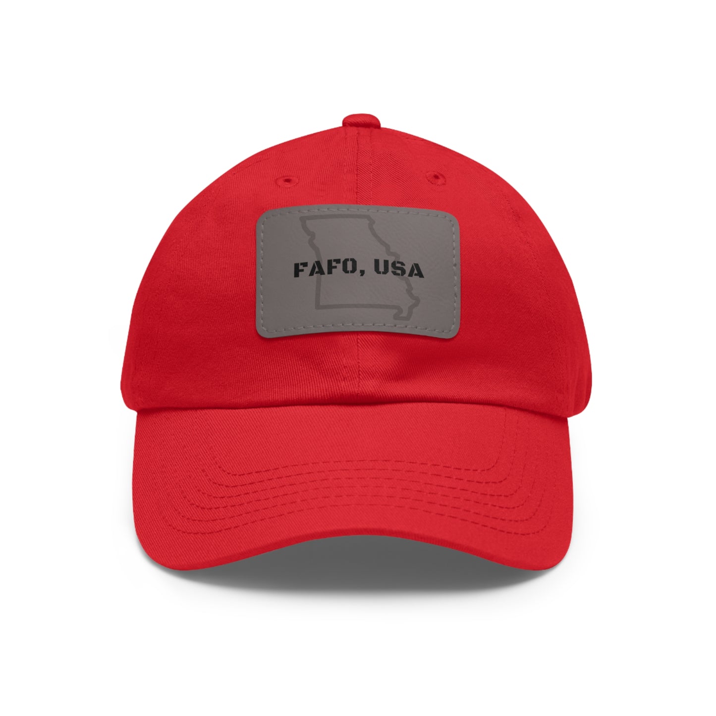 FAFO, USA (MO) Leather Patch Hat