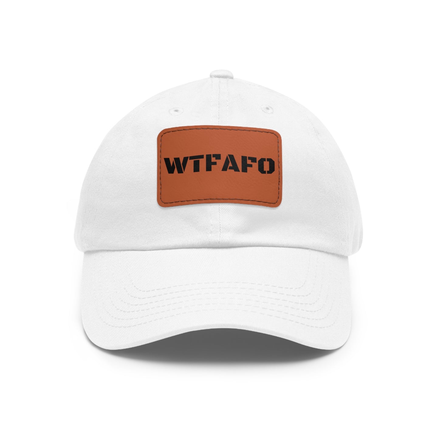 WTFAFO Leather Patch Hat