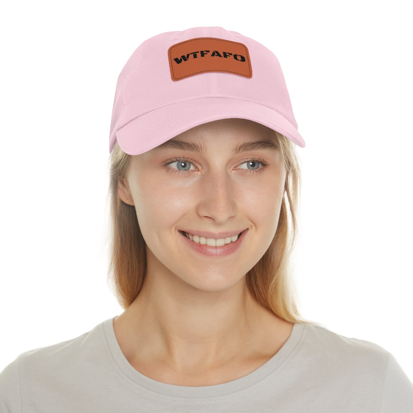 WTFAFO Leather Patch Hat