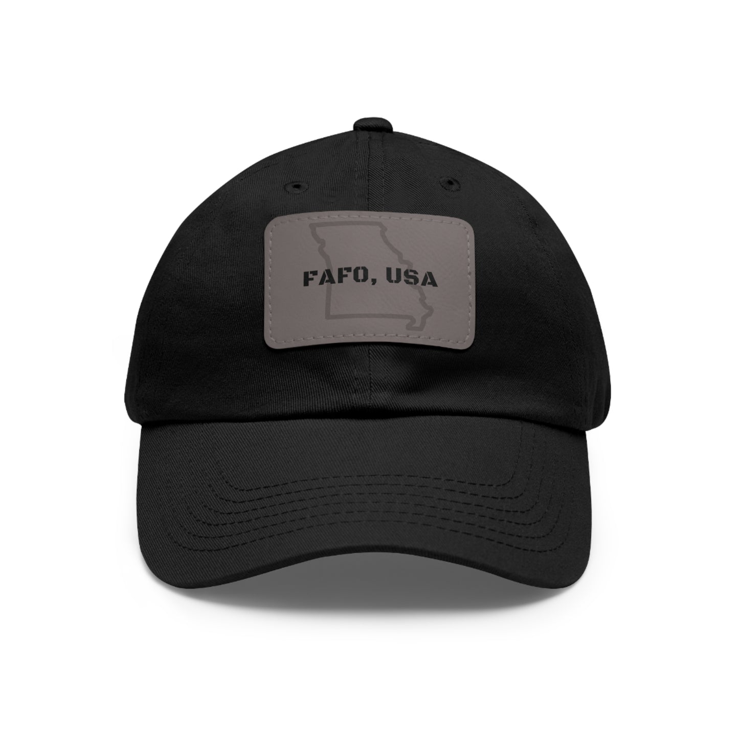 FAFO, USA (MO) Leather Patch Hat