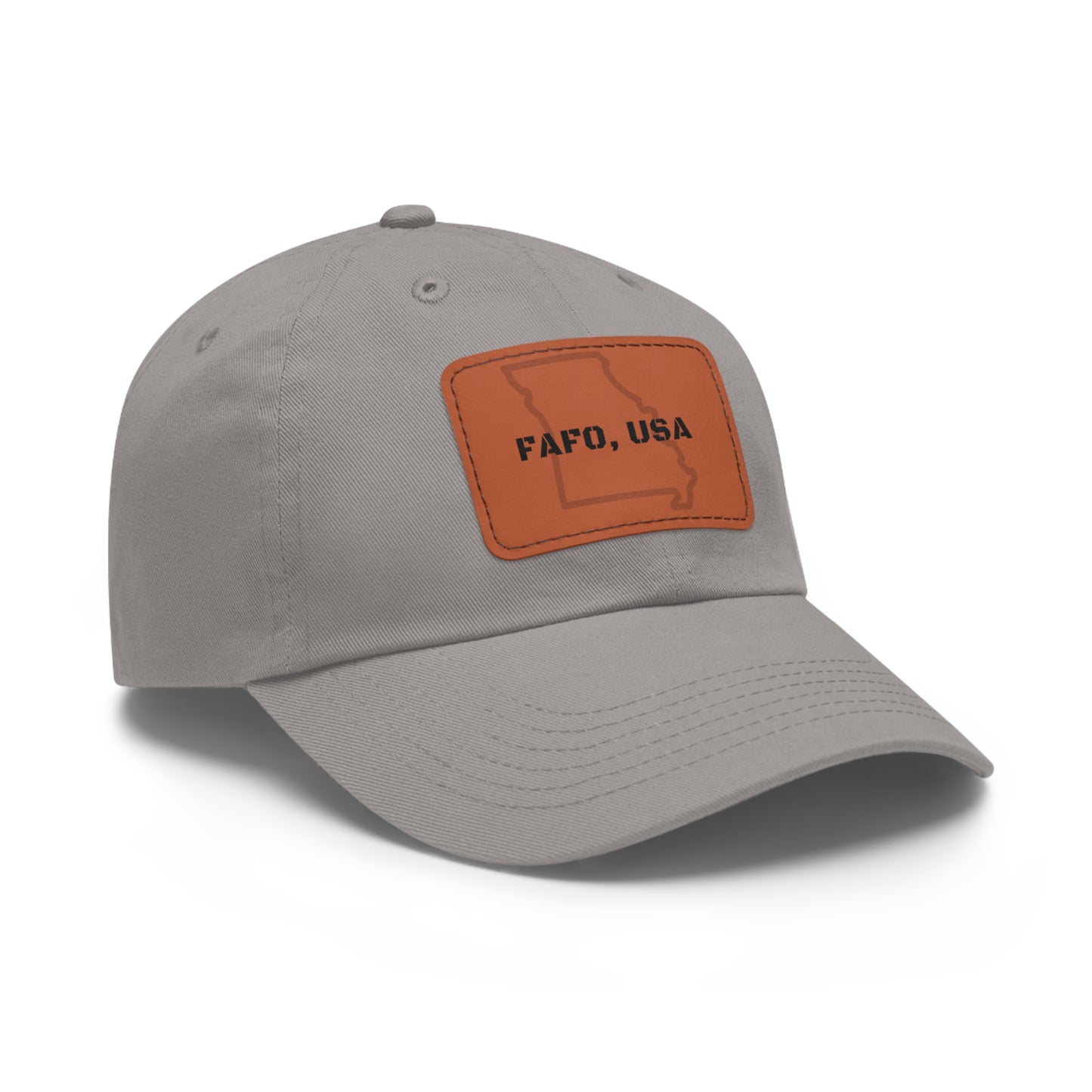 FAFO, USA (MO) Leather Patch Hat