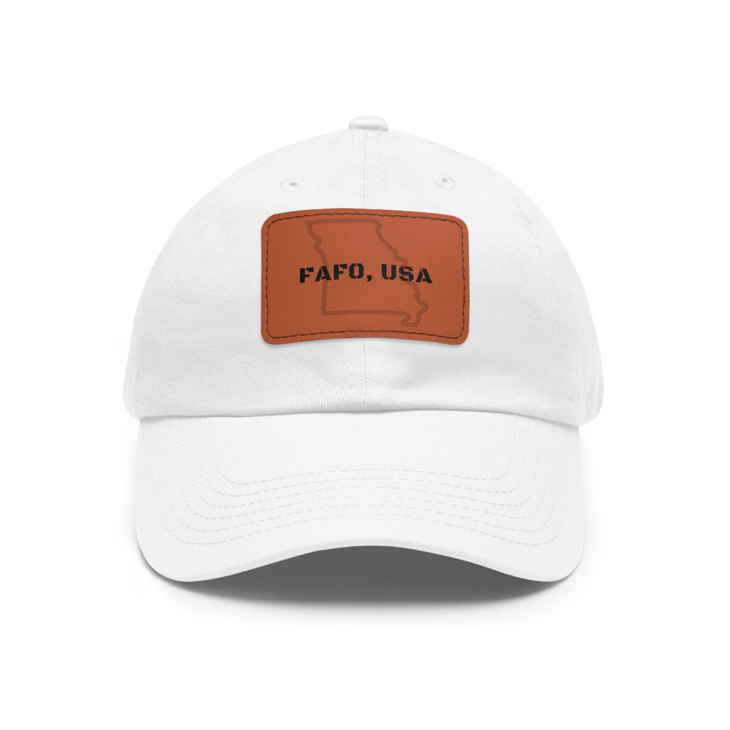 FAFO, USA (MO) Leather Patch Hat