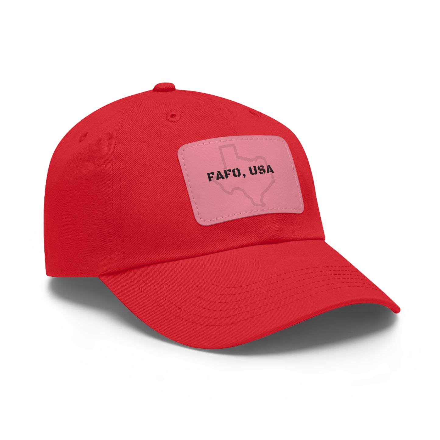 FAFO, USA (TX) Leather Patch Hat