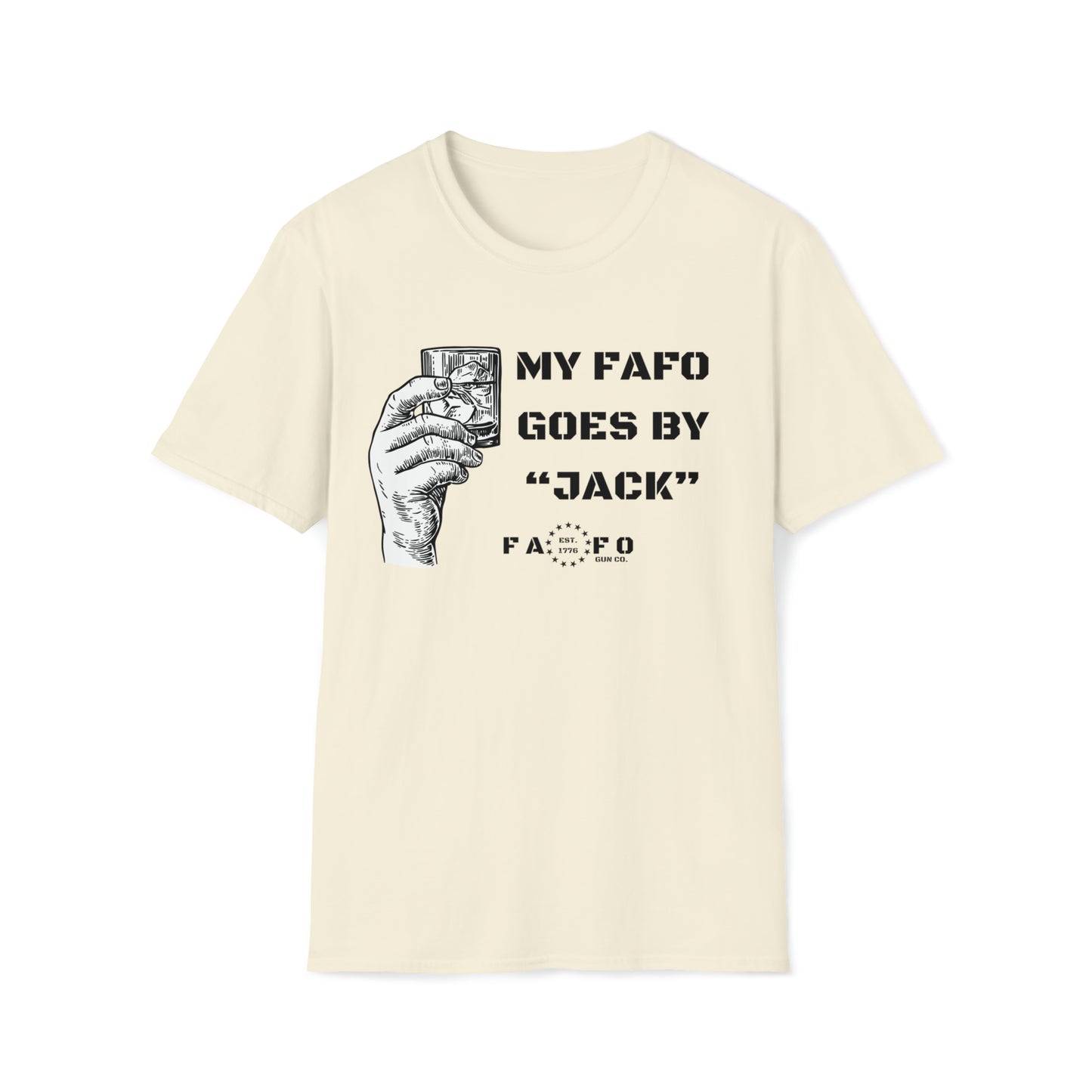 MY FAFO GOES BY “JACK” Unisex Softstyle T-Shirt