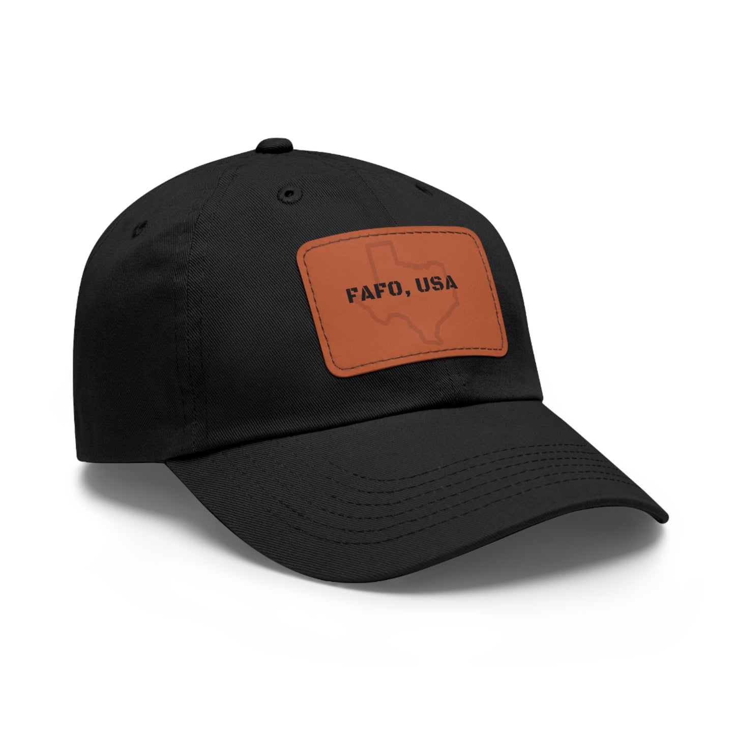 FAFO, USA (TX) Leather Patch Hat