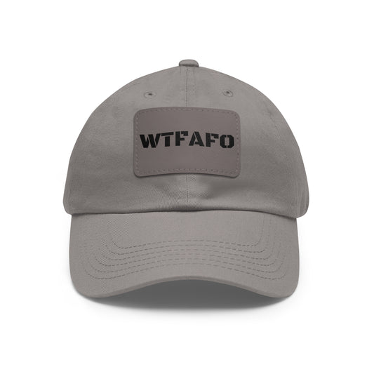 WTFAFO Leather Patch Hat