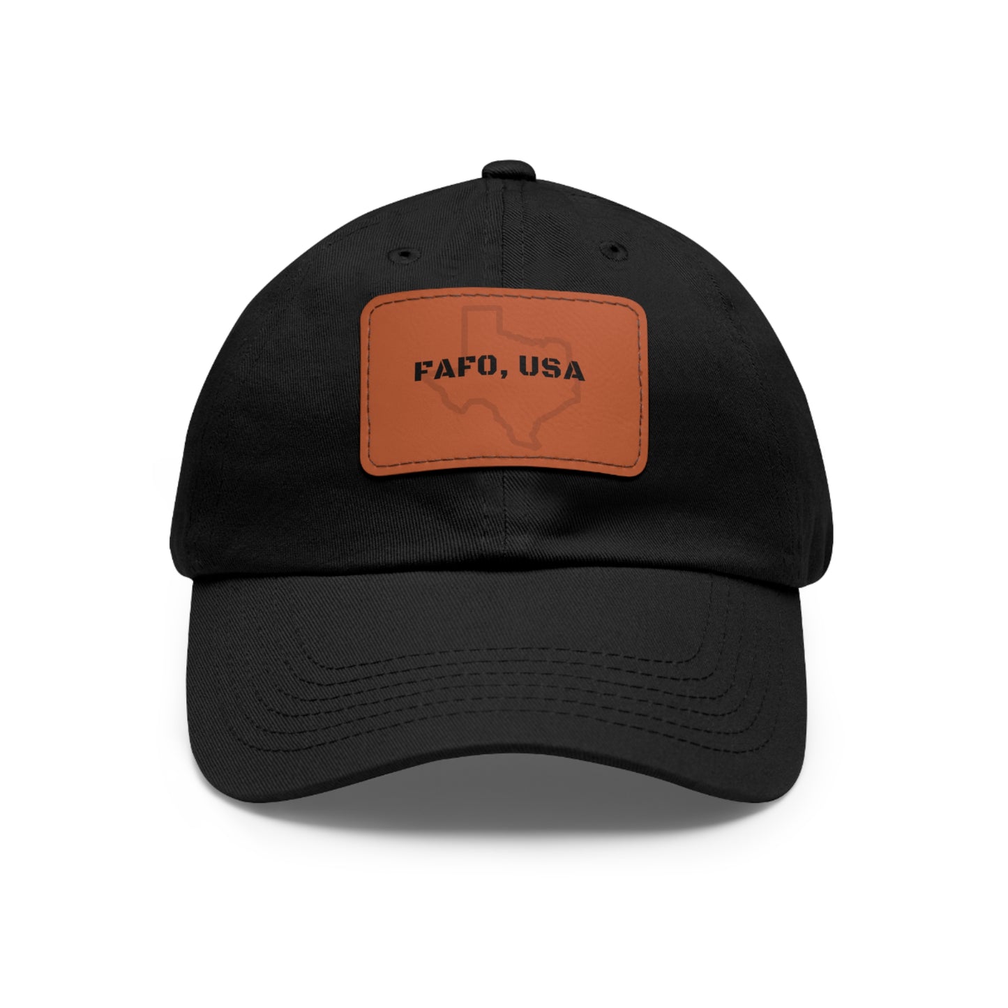 FAFO, USA (TX) Leather Patch Hat