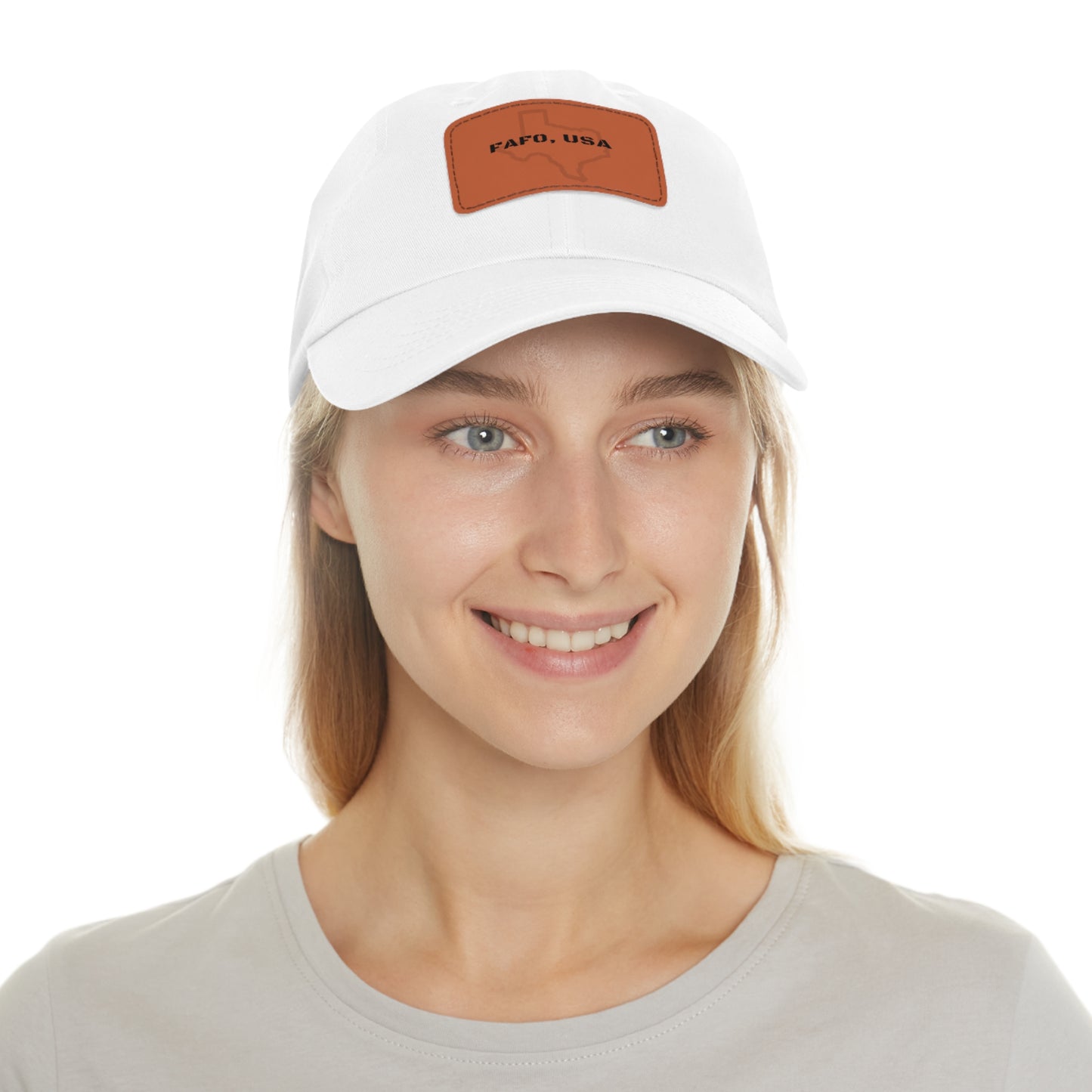 FAFO, USA (TX) Leather Patch Hat