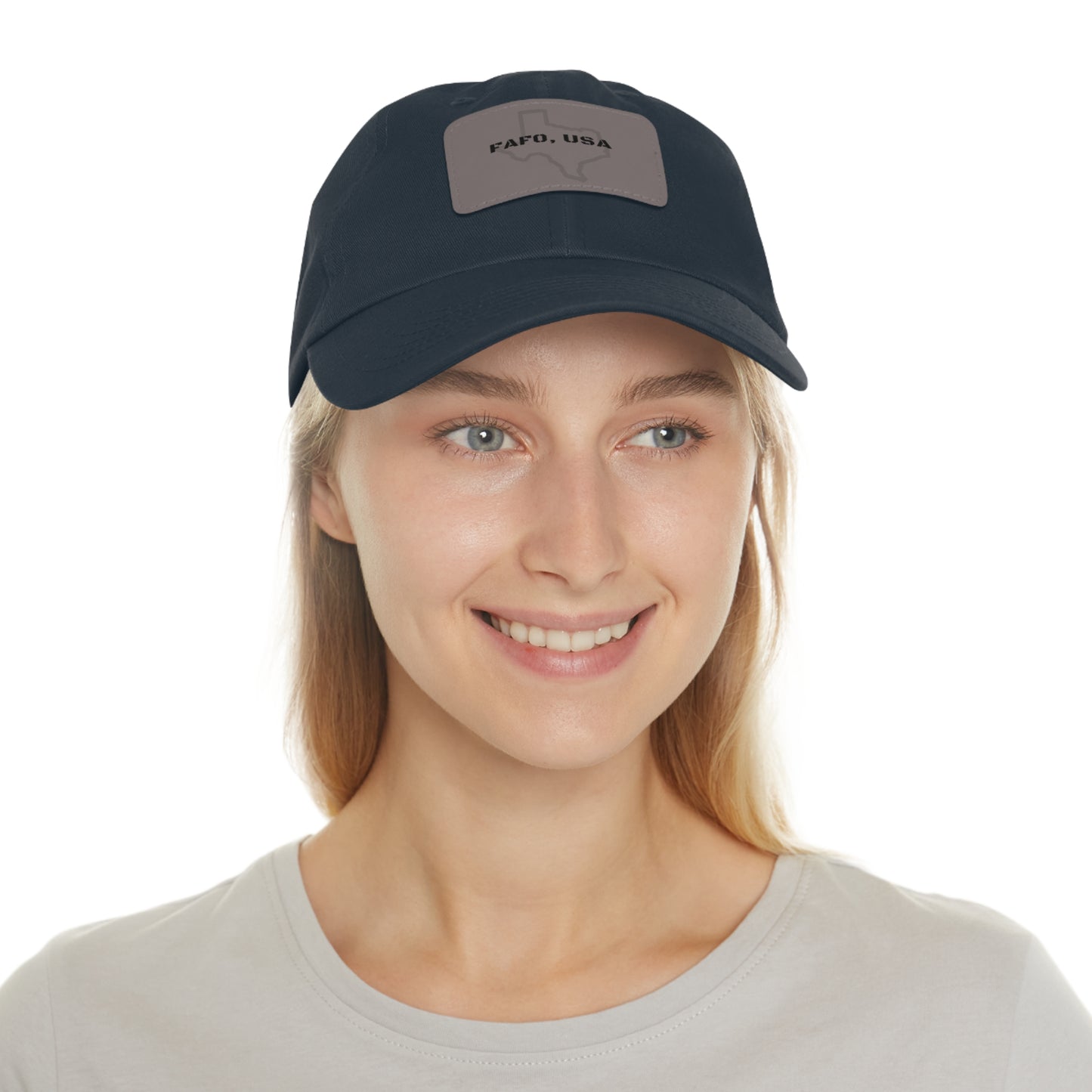 FAFO, USA (TX) Leather Patch Hat