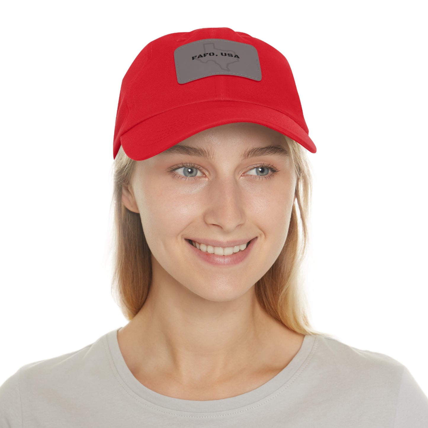 FAFO, USA (TX) Leather Patch Hat