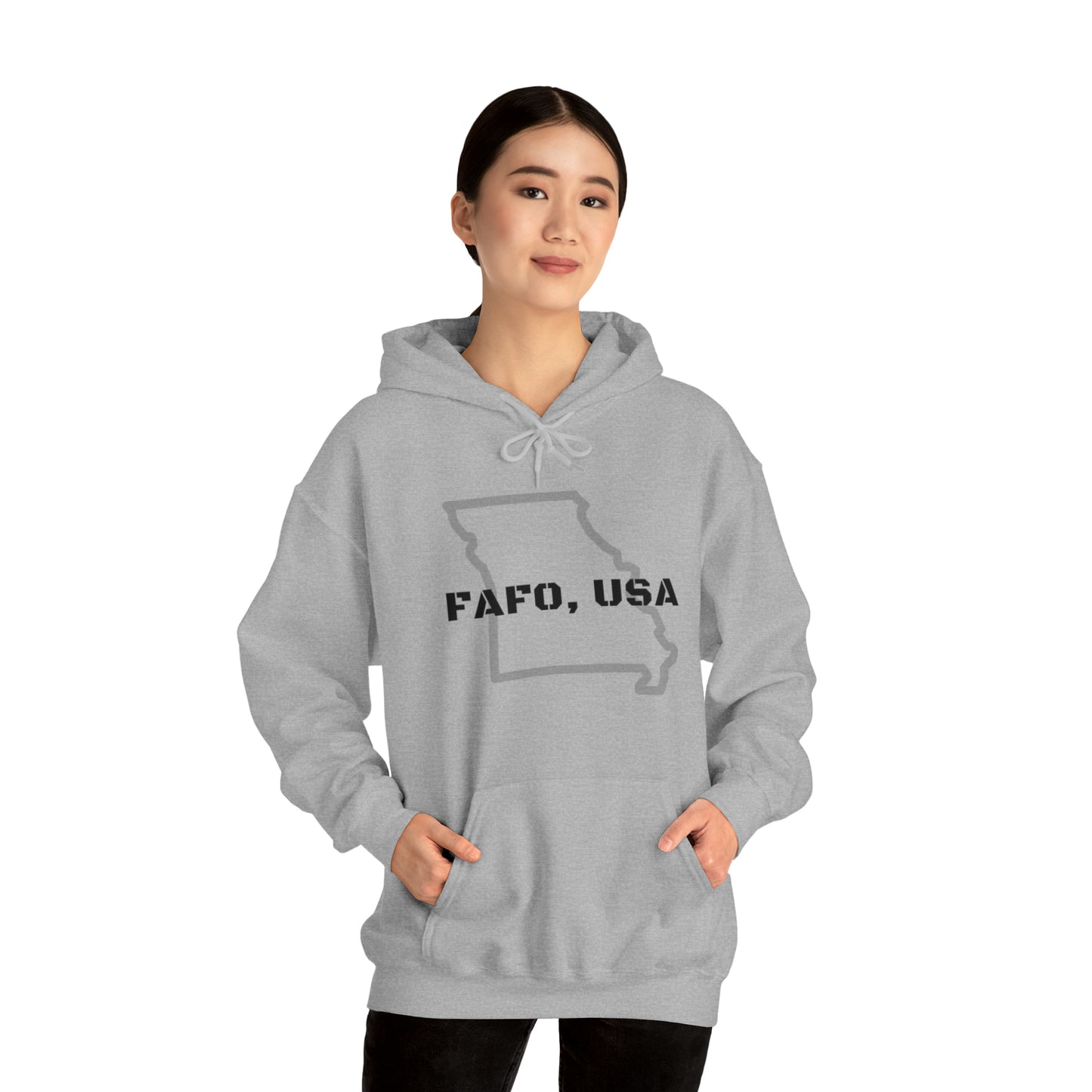 FAFO, USA (MO) Unisex Heavy Blend™ Hooded Sweatshirt