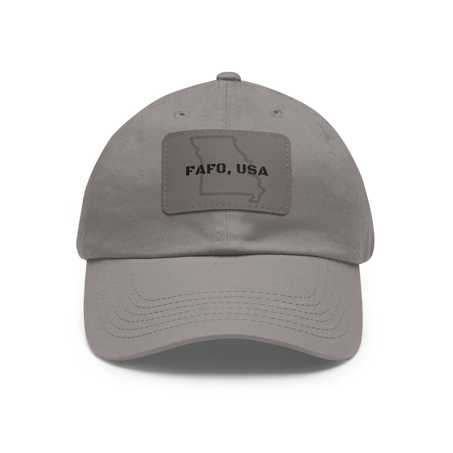 FAFO, USA (MO) Leather Patch Hat