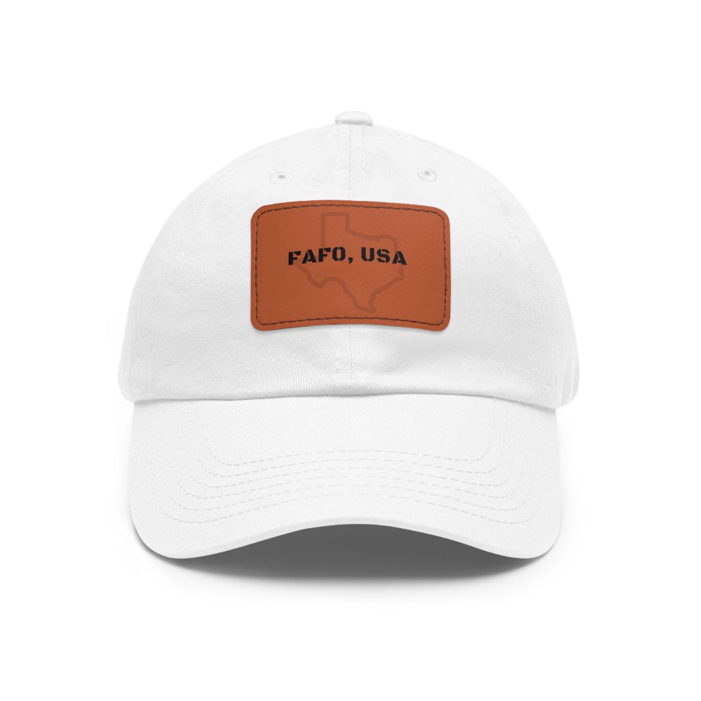 FAFO, USA (TX) Leather Patch Hat