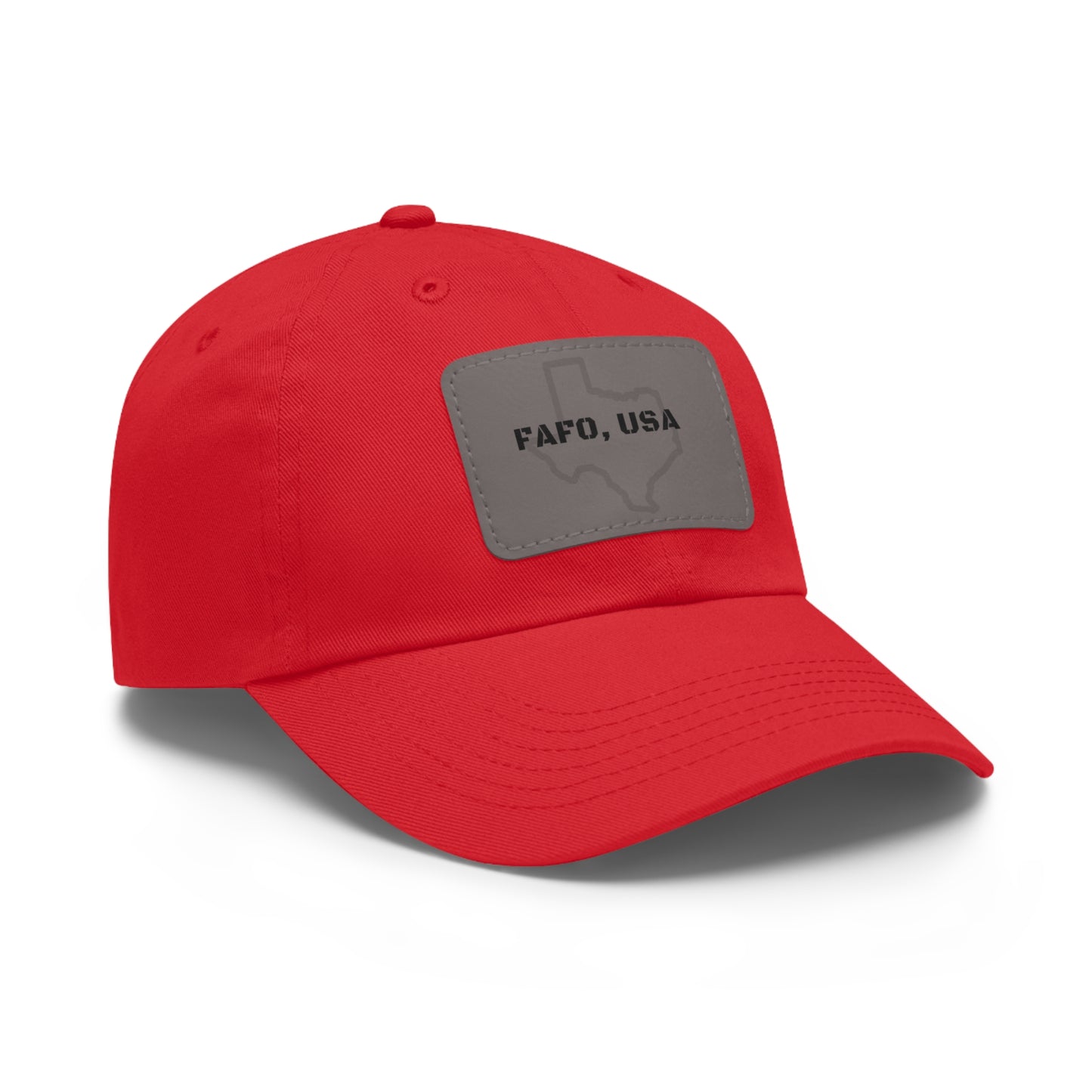 FAFO, USA (TX) Leather Patch Hat